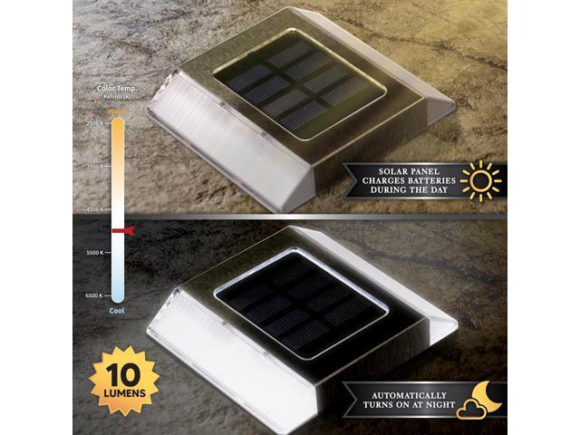 Classy Caps Stainless Steel Solar Path Light - 2 Pack