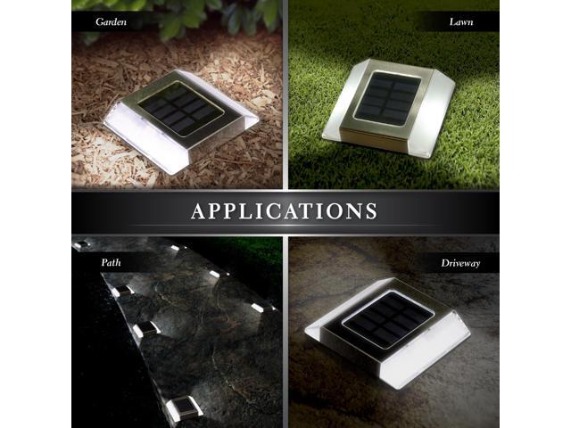 Classy Caps Stainless Steel Solar Path Light - 2 Pack