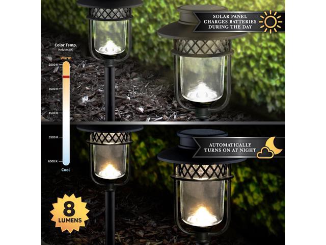 Classy Caps Black Stainless Steel Landscape, Path & Garden Light - 4 Pack
