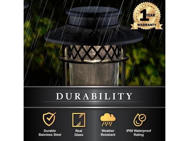 Classy Caps Black Stainless Steel Landscape, Path & Garden Light - 4 Pack
