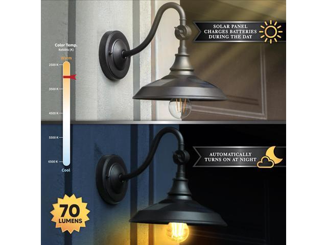 Classy Caps Dark Bronze Solar Barn Light