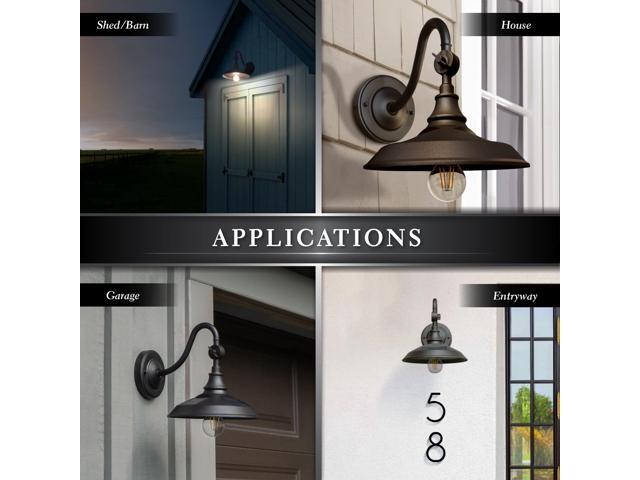 Classy Caps Dark Bronze Solar Barn Light