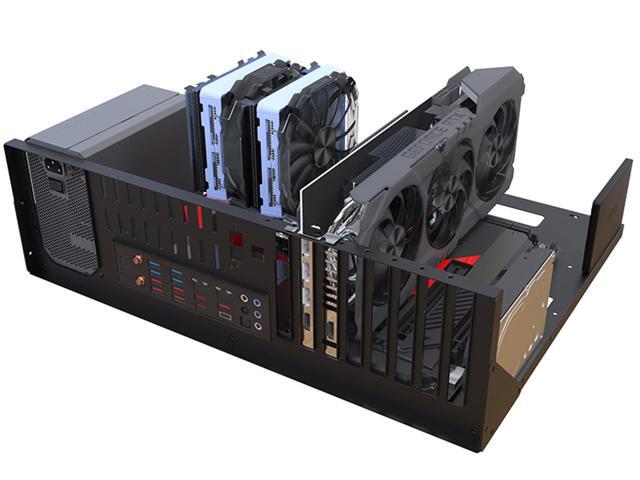 Open Chassis Rack, EATX ATX MATX ITX Computer Case PC Open Frame Test Bench, Gaming Computer Case (EATX)