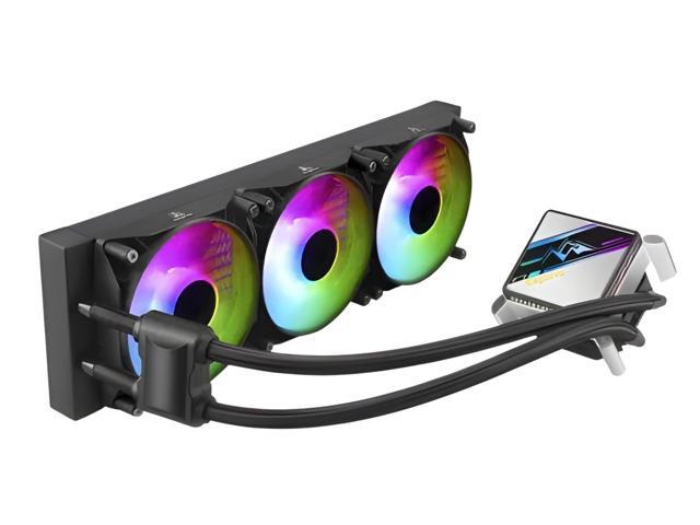 SEGOTEP KL-360 Desktop AIO Liquid CPU Cooler - TDP 320W - 360mm Radiator - 3x120 ARGB Fans with 70mm Built-in PWM Pump Head Fan - Separate Water...