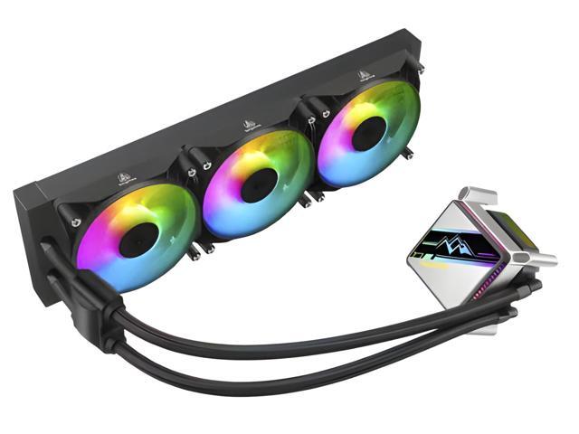 SEGOTEP KL-360 Desktop AIO Liquid CPU Cooler - TDP 320W - 360mm Radiator - 3x120 ARGB Fans with 70mm Built-in PWM Pump Head Fan - Separate Water...