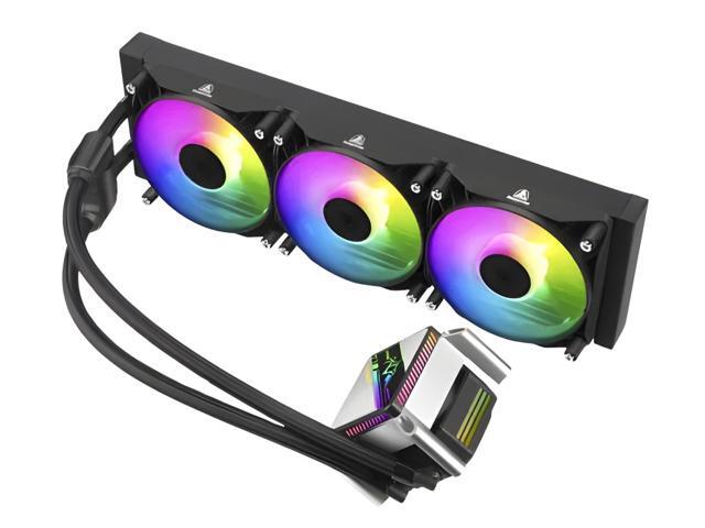 SEGOTEP KL-360 Desktop AIO Liquid CPU Cooler - TDP 320W - 360mm Radiator - 3x120 ARGB Fans with 70mm Built-in PWM Pump Head Fan - Separate Water...