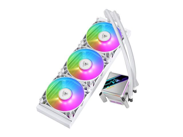 SEGOTEP KL-360 Desktop AIO Liquid CPU Cooler - TDP 320W - 360mm Radiator - 3x120 ARGB Fans with 70mm Built-in PWM Pump Head Fan - Separate Water...