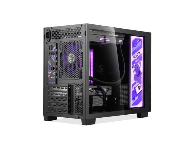 Segotep Memphis-S Ninja Combo M-ATX Gaming PC Case with Lightning Panel, AIO BeIced II 240 ARGB Liquid Cooler, 3 of Gaming Cooling Fan HQ12 PRO...