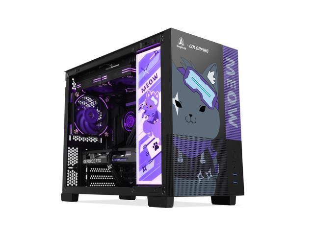 Segotep Memphis-S Ninja Combo M-ATX Gaming PC Case with Lightning Panel, AIO BeIced II 240 ARGB Liquid Cooler, 3 of Gaming Cooling Fan HQ12 PRO...