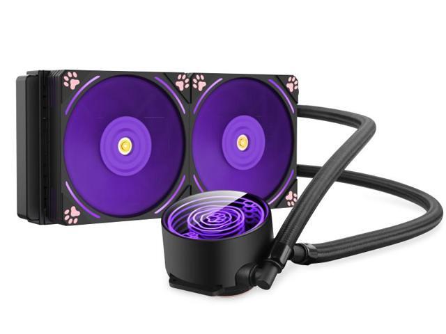 Segotep Memphis-S Ninja Combo M-ATX Gaming PC Case with Lightning Panel, AIO BeIced II 240 ARGB Liquid Cooler, 3 of Gaming Cooling Fan HQ12 PRO...