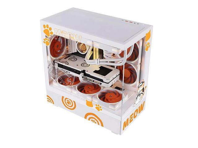 Segotep Memphis-S Pro Edition, M-ATX Tower PC Combo, Tempered Glass Panels, Panoramc View, special Memphis Fans and Cooler included