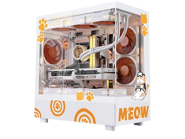 Segotep Memphis-S Pro Edition, M-ATX Tower PC Combo, Tempered Glass Panels, Panoramc View, special Memphis Fans and Cooler included