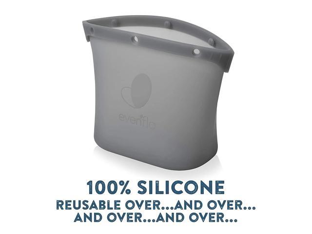 Evenflo Feeding Silicone Steam Sanitizing Bag, Grey