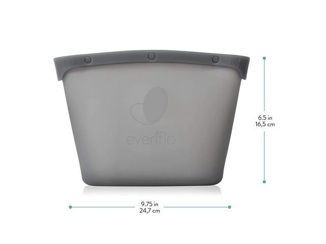 Evenflo Feeding Silicone Steam Sanitizing Bag, Grey
