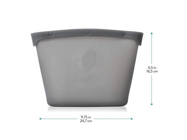 Evenflo Feeding Silicone Steam Sanitizing Bag, Grey