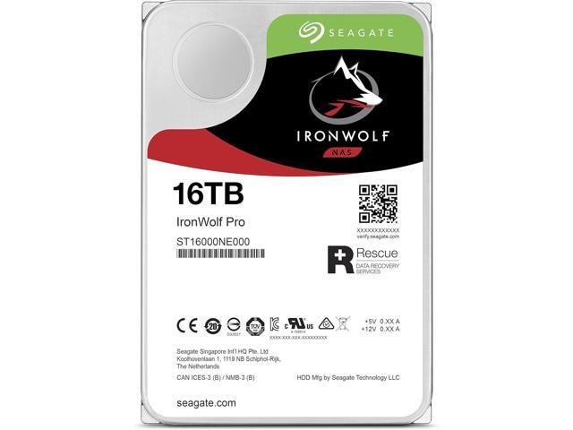 Seagate Ironwolf pro 16tb nas internal hard drive hdd - cmr 3.5 inch sata 6gb/s 7200 rpm 256mb cache for raid network attached storage, data...