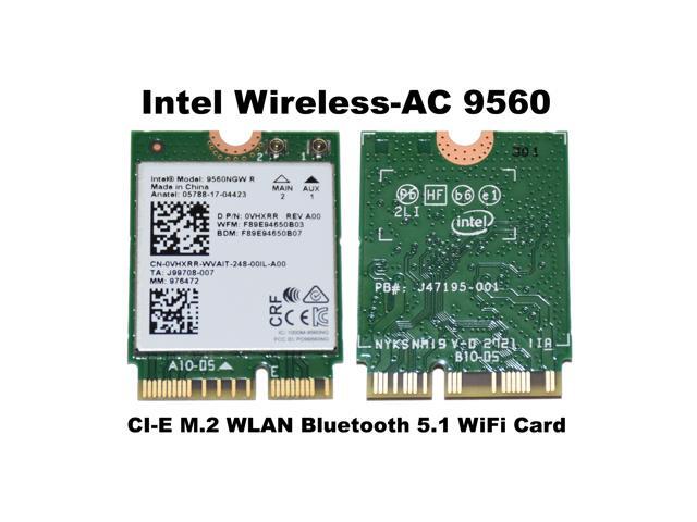 Intel 9560NGW R WIRELESS-AC 9560 PCI-E M.2 Wlan Bluetooth 5.1 Wifi Card Vhxrr Laptop Wireless Cards - Wifi