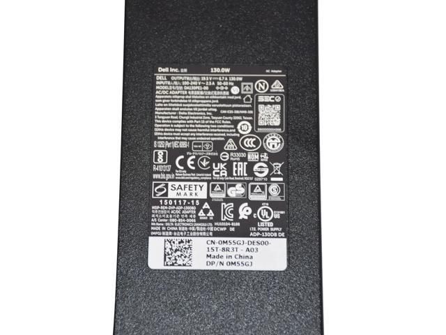 DELL FC893 M55GJ P7KJ5 19.5V 6.7A 130W AC Charger Power Cord Adapter