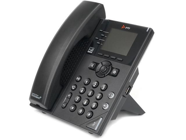 HP Poly OBi VVX 250 IP Phone Corded Corded Desktop Wall Mountable Black Model 89K69AA#ABA