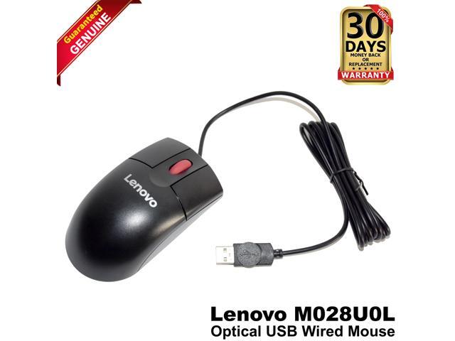 Lenovo Optical Wheel Mouse, Wired with USB Connection - 00PH128