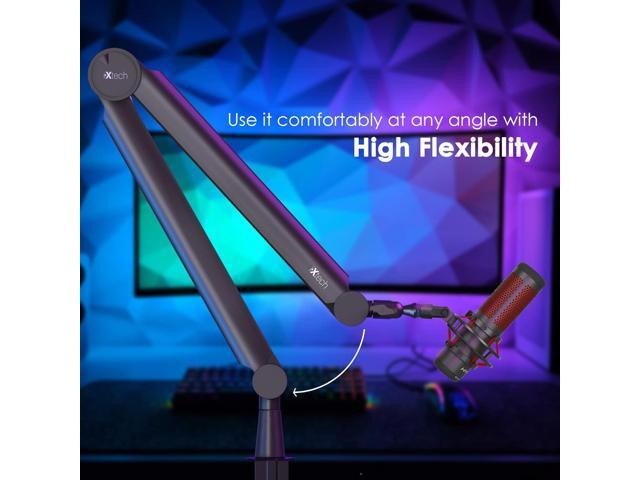 IXTECH Premium Microphone Boom Arm with Desk Mount, 360° Rotatable, Fully Adjustable, for Podcast, Video, Gaming, Radio, Studio, Recording, Sturdy...