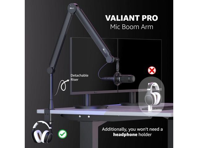 IXTECH Mic Arm Boom Arm 360° Rotatable Microphone Boom Arm Mic Boom Arm with Desk Mount, Fully Adjustable, for Podcast, Video, Gaming, Radio,...