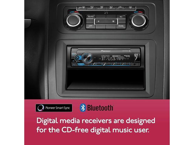 In-dash Bluetooth® Audio Digital Media (ADM) Receiver with Alexa Built-in via Pioneer Smart Sync app - Black - image 12