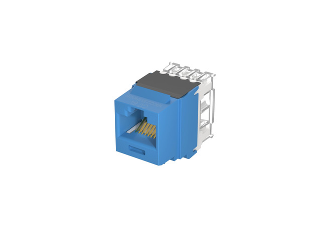 Panduit NK6X88MBU NetKey Cat6a Keystone Punchdown Jack Module, Blue
