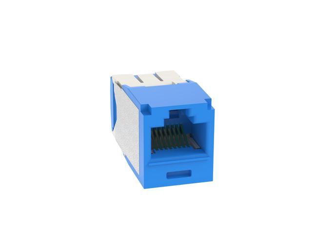 Panduit CJ6X88TGBU Mini-Com TX6 10 Gig Cat6a Jack Module, Blue, Box of 50