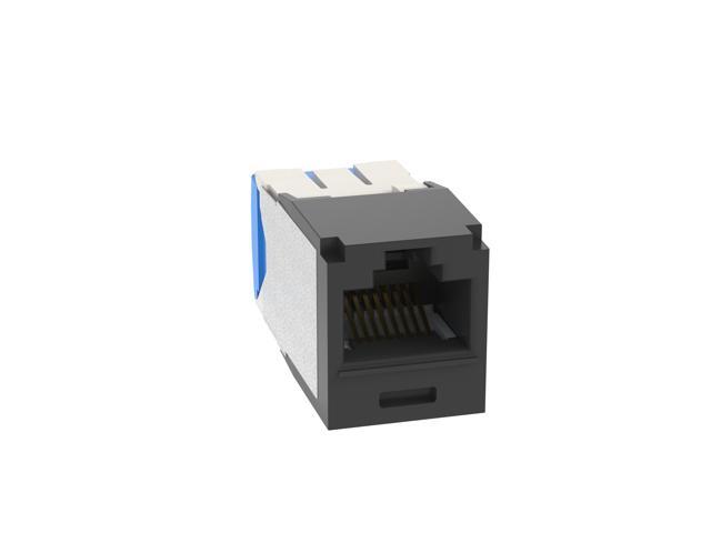 Panduit CJ6X88TGBL Mini-Com TX6 10 Gig Cat6a Jack Module, Black, Box of 50