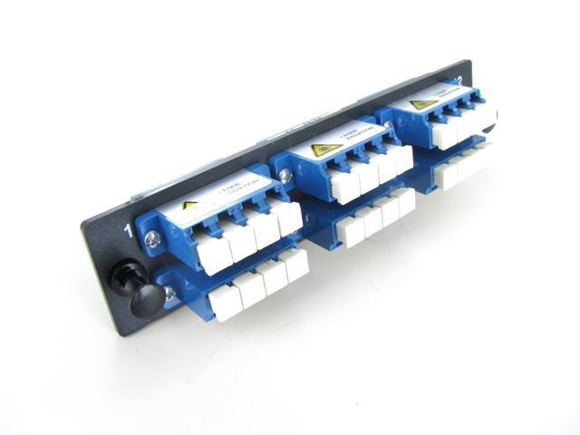 Legrand/Ortronics OFP-LCQ24AC 6 LC Quad Singlemode Fiber Optic Adapter Panel