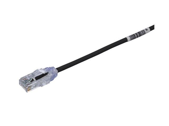 Panduit UTP28X3BL Cat6a 28awg UTP Copper Network Patch Cable/Cord, 3 Ft Black