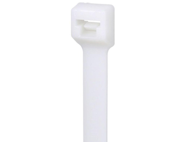 Panduit PLT2S-M69 Pan-Ty Locking Cable Ties, 7.4' Ivory Nylon 6.6 Flame-Retardent 1000pk
