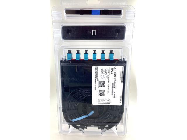 Corning CCH-CS12-E7-P00TE Pigtailed Splice Cassette, 12 Fiber, SC Duplex Multimode (OM3/OM4), 250 um