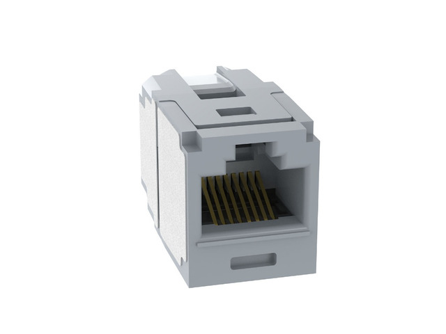 Panduit CC6X88IG Mini-Com Cat6a 10Gig RJ45 8P8C Coupler Module, Gray