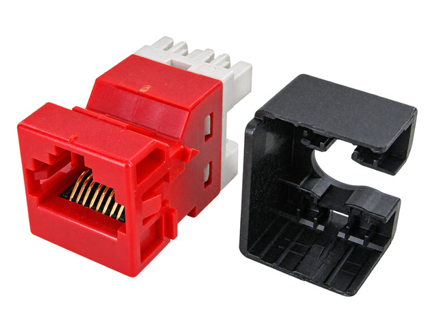 Commscope UNJ10G-RD Uniprise Cat6a M-Series Unshielded RJ45 Modular Jack, Red 760241177