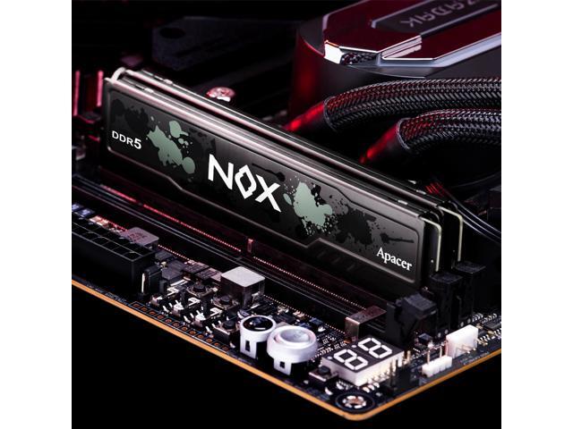 Apacer NOX DDR5 32GB (2x16GB) 288-Pin PC RAM DDR5 5600 Desktop Memory Module