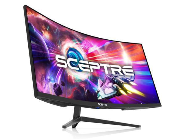Sceptre 34-Inch Curved Ultrawide WQHD Monitor 3440 x 1440 R1500 up to 165Hz DisplayPort x2 99% sRGB 1ms Picture by Picture, Machine Black 2023...