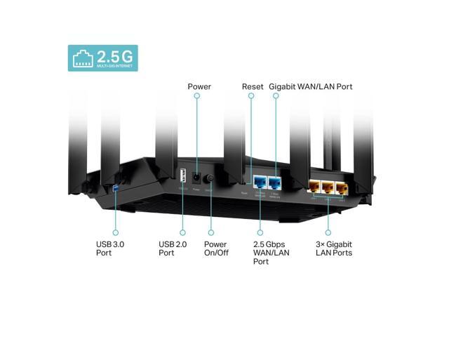 TP-Link - Archer AXE7800 Tri-Band Wi-Fi 6E Router - Black - image 10