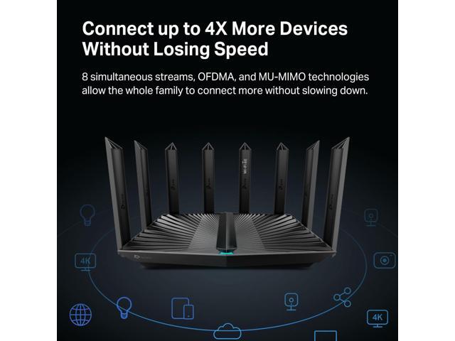 TP-Link - Archer AXE7800 Tri-Band Wi-Fi 6E Router - Black - image 11