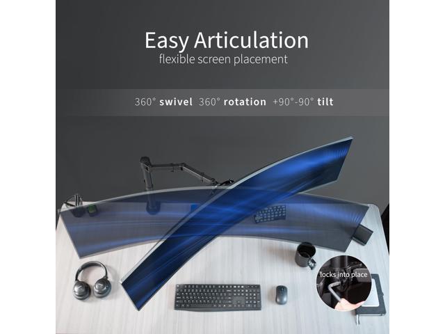 VIVO Single Ultrawide Monitor Desk Mount Adjustable Stand for Screens up to 45 - image 9
