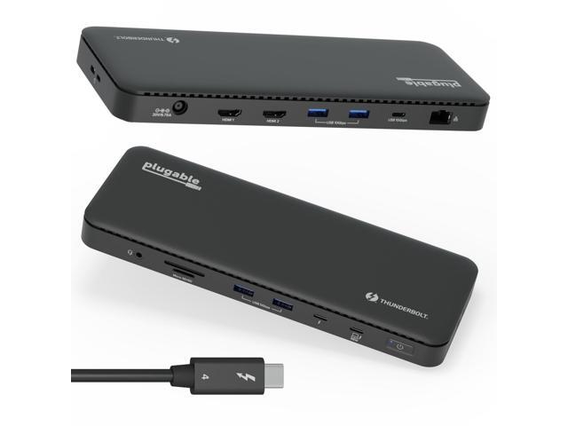 Plugable 13-in-1 Thunderbolt 4 Dock for 4K Dual Monitors or Single 8K, 100W Laptop Charging - image 8