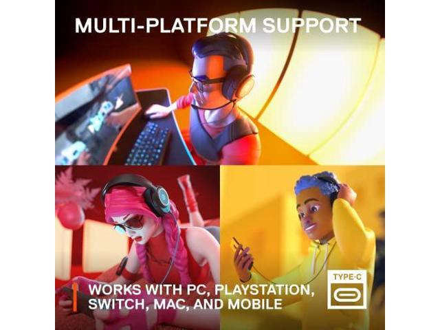 SteelSeries - Arctis Nova 3 Wired Gaming Headset for PC, PS5, and PS4 - Black - image 8