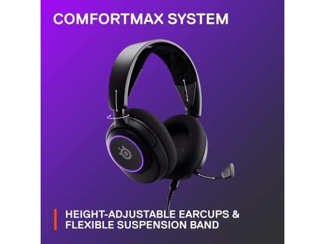 SteelSeries - Arctis Nova 3 Wired Gaming Headset for PC, PS5, and PS4 - Black - image 12