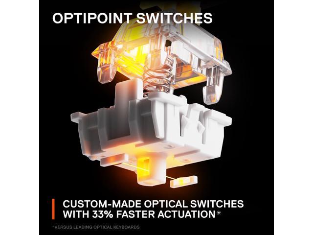 SteelSeries - Apex 9 TKL Wired Optical OptiPoint Adjustable Actuation Switch Gaming Keyboard with Rapid Tap - Black - image 10