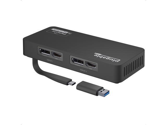 Plugable USB 3.0 and USB-C 4K DisplayPort and HDMI Dual Monitor Adapter - image 9