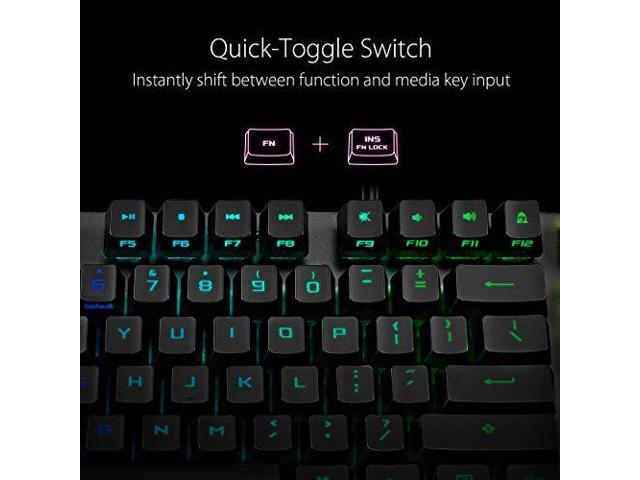 ASUS Mechanical Gaming Keyboard - ROG Strix Scope RX Red Optical Mechanical Switches USB 2.0 Passthrough 2X Wider Ctrl Key for Greater FPS...