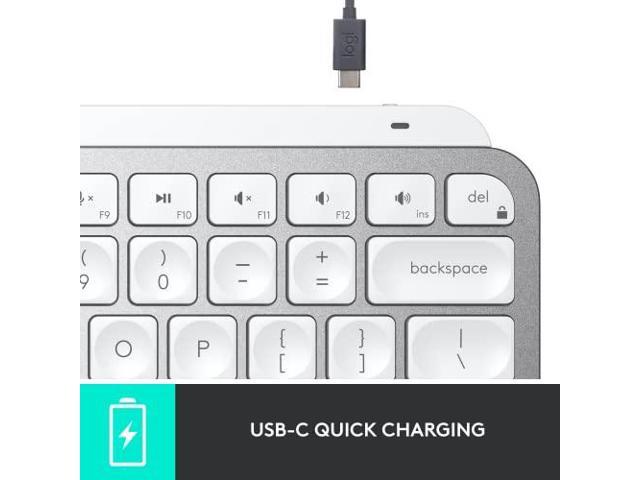 Logitech MX Keys Mini Wireless Keyboard (Pale Gray) - image 11