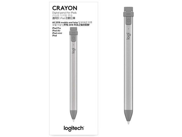 Logitech - Crayon Digital Pencil for All Apple iPads (2018 releases and later) - Mid Gray - image 10