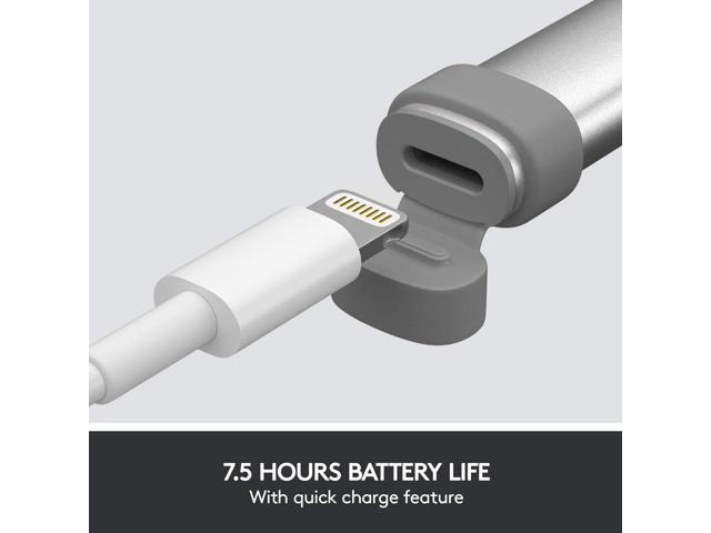 Logitech - Crayon Digital Pencil for All Apple iPads (2018 releases and later) - Mid Gray - image 11